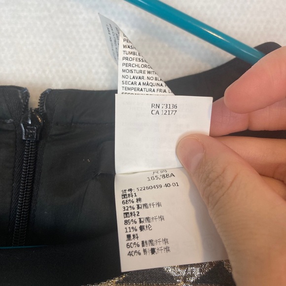 Weekend Max Mara Dress Size 6 Geometric Designer READ - Picture 6 of 7